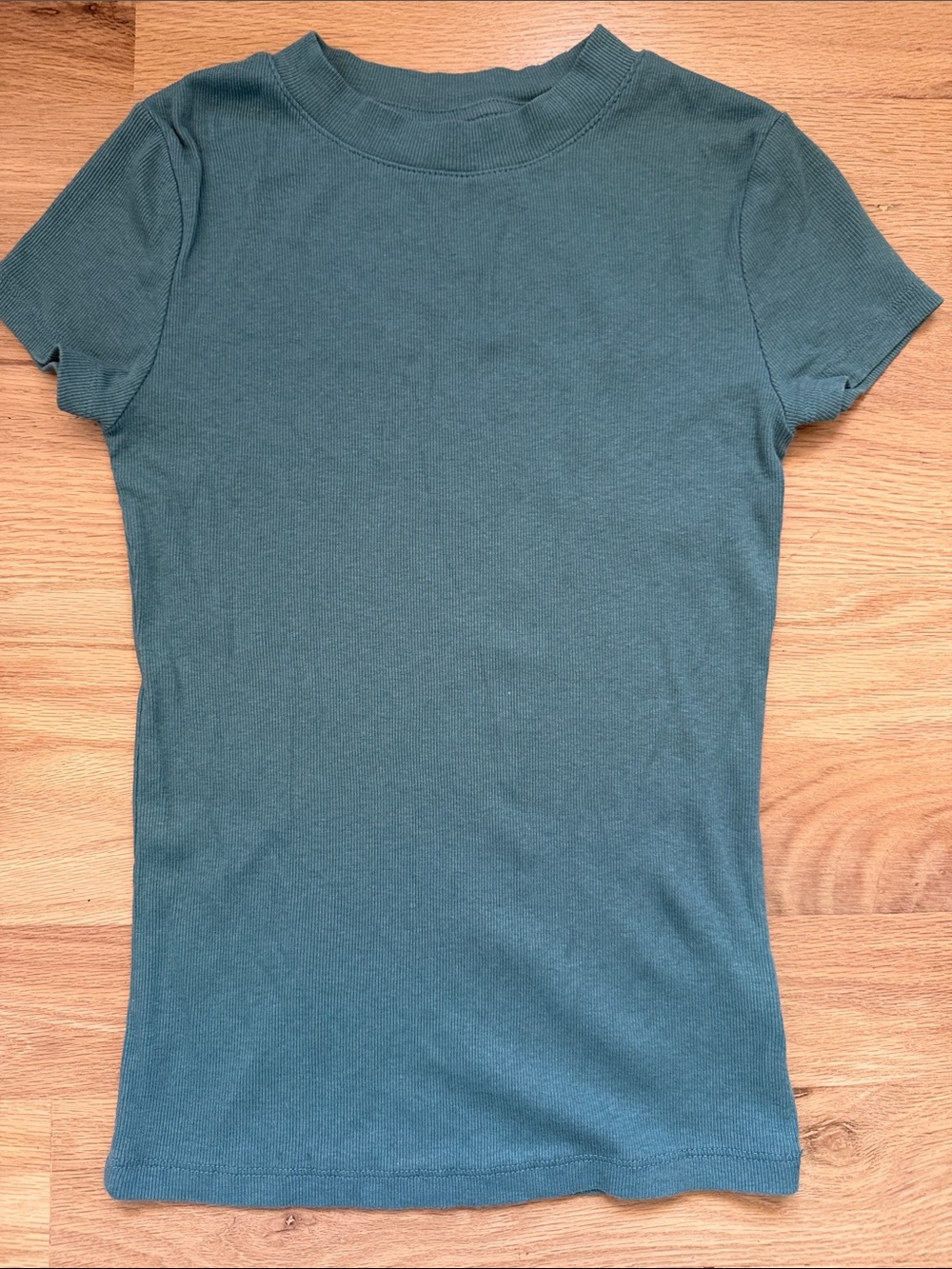 A NEW DAY Set of Three Ribbed Tops in Teal, Mauve, and Sage women's sz XS - Picture 2 of 14